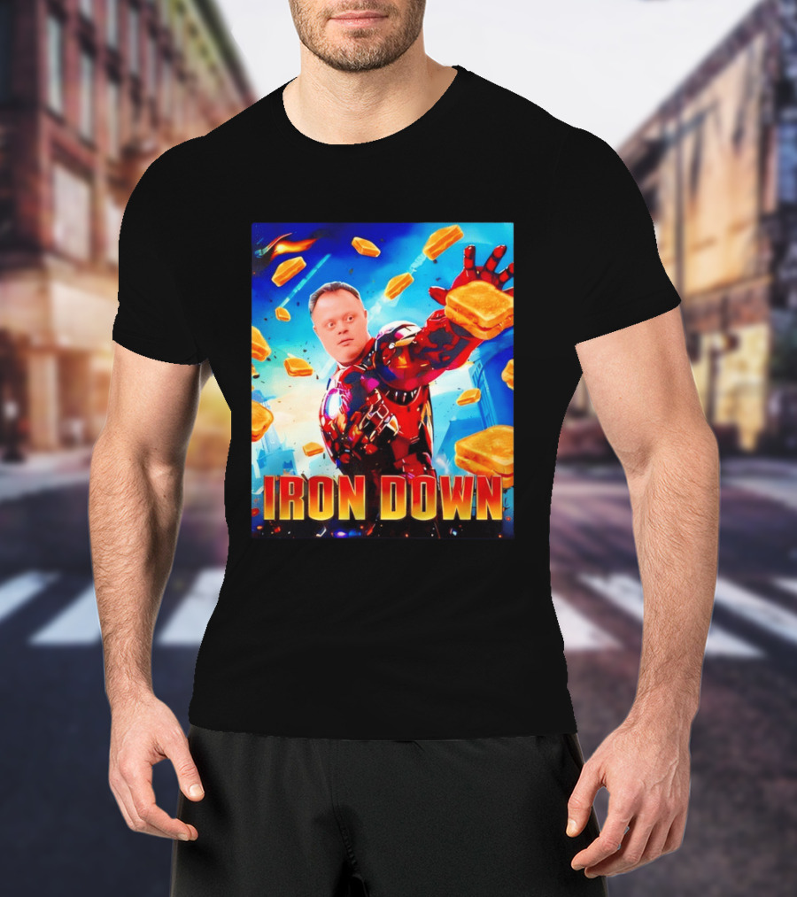 Iron Down Meme Toasted Hero Explosion T-Shirt