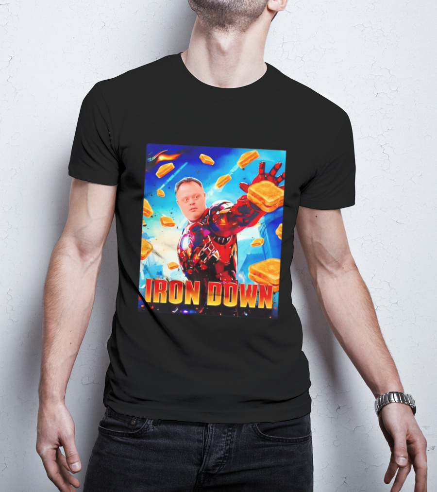 Iron Down Meme Toasted Hero Explosion T-Shirt