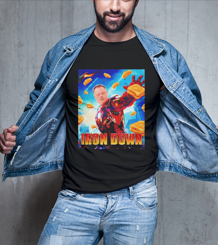 Iron Down Meme Toasted Hero Explosion T-Shirt