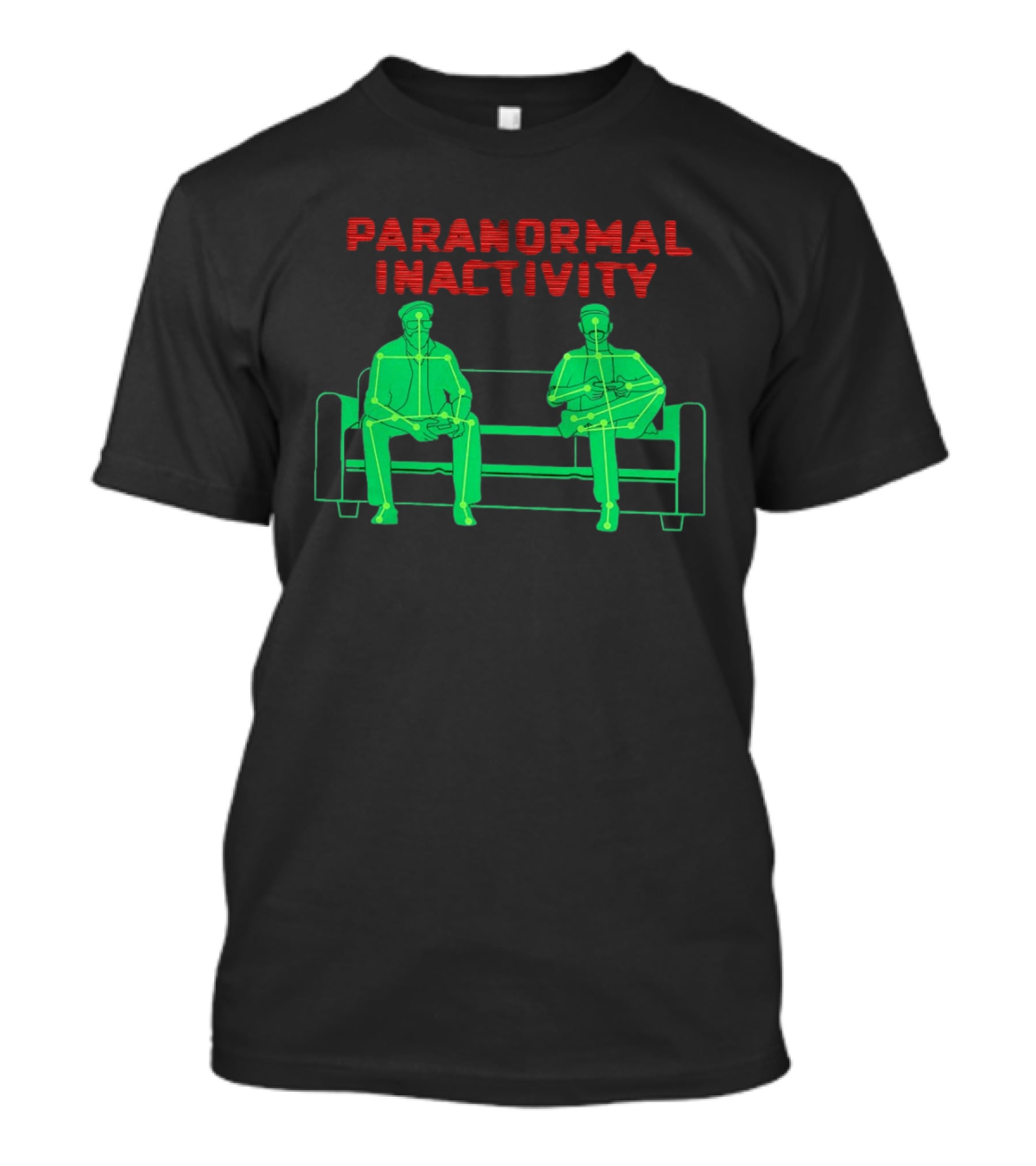 Paranormal Inactivity Gaming Couch Steve Gonsalves Dave Tango T-Shirt