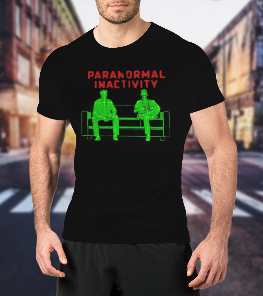Paranormal Inactivity Ghostly Figures On Bench T-Shirt