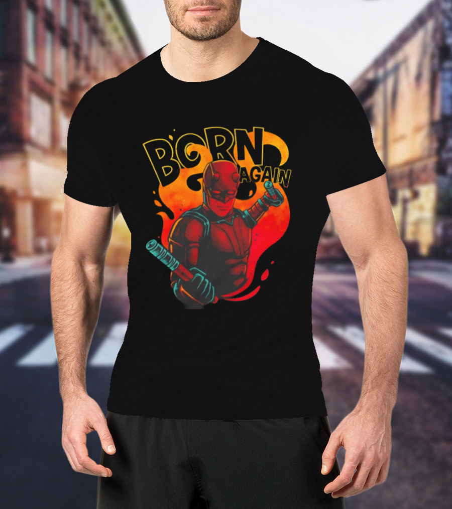 Born Again Daredevil Fiery Resurrection T-Shirt