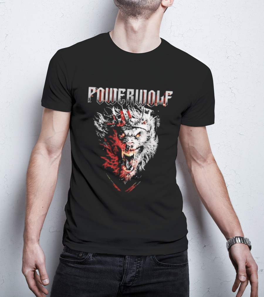 Powerwolf Wolf In Blood Splatter Special T-Shirt