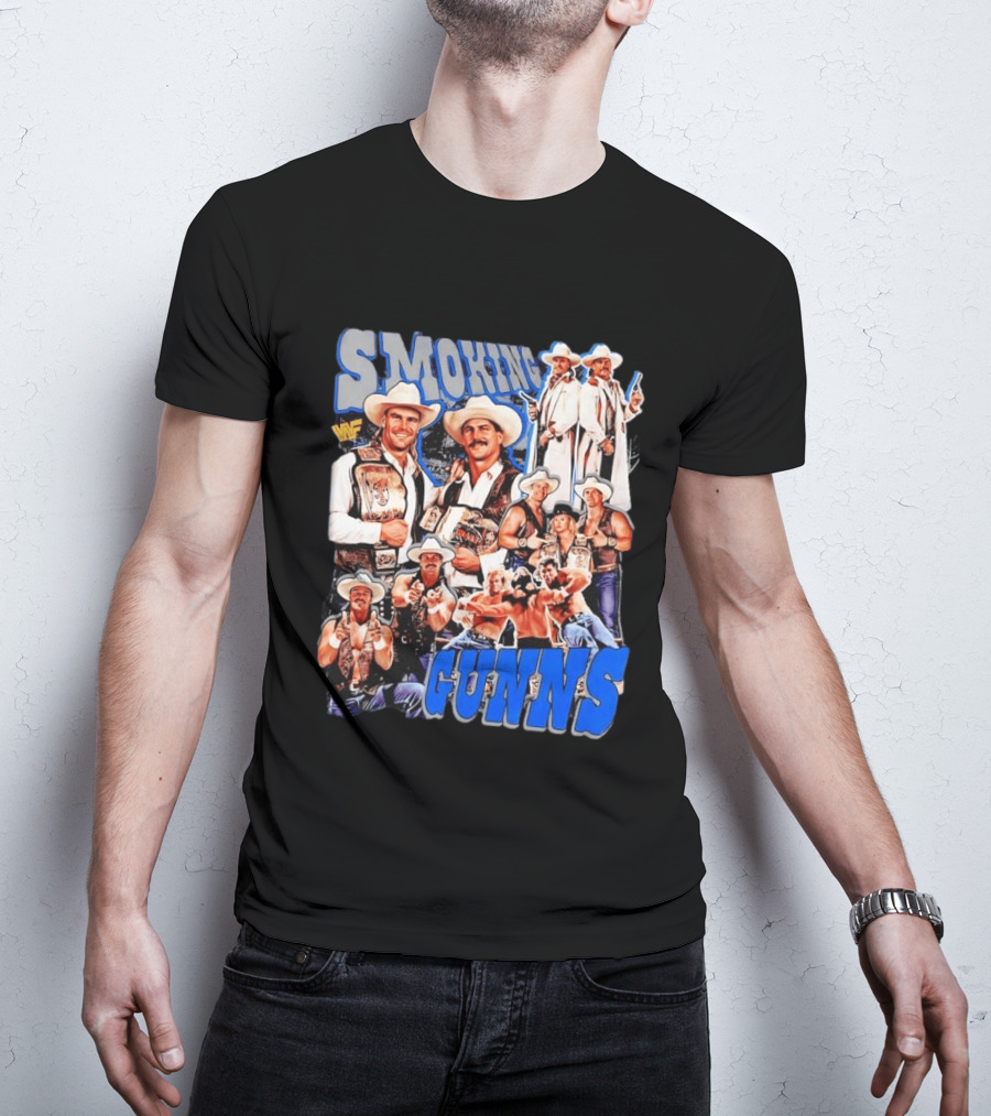 Smoking Guns Bart Gunn And Billy Gunn WWF Cowboys Champions T-Shirt