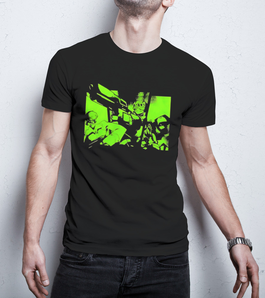 TimeSplitters Green Video Game Characters Neon T-Shirt