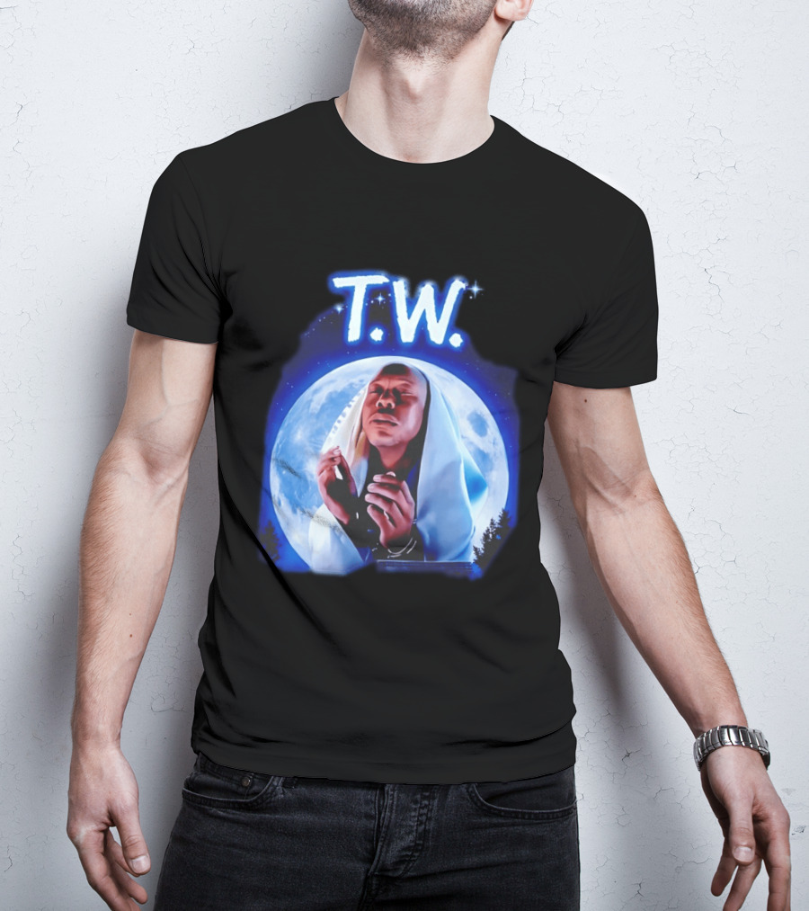 T.W. Moonlight Prayer Imagery Celestial T-Shirt
