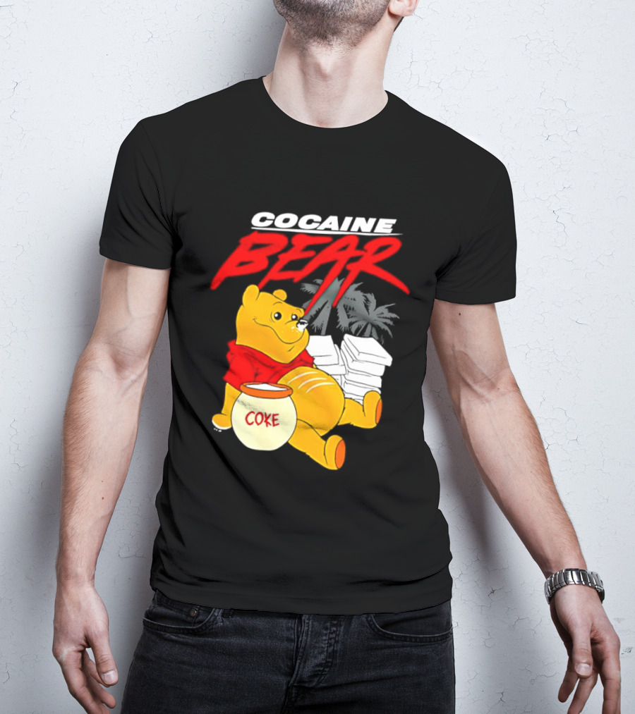 Winnie The Pooh Cocaine Bear Coke Honey Pot T-Shirt