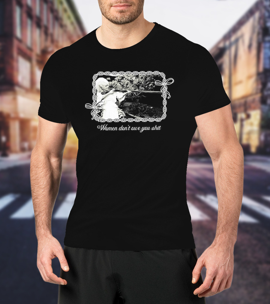 Women Don't Owe You Shit Feminist Message Retro Cottagecore Aesthetic T-Shirt
