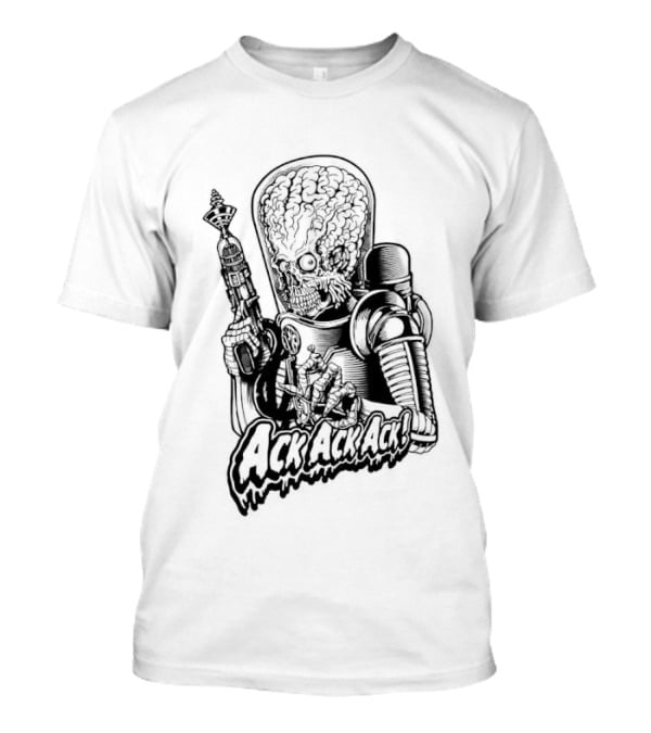 Ack Blanca Mars Attacks Alien Retro Sci Fi T-Shirt