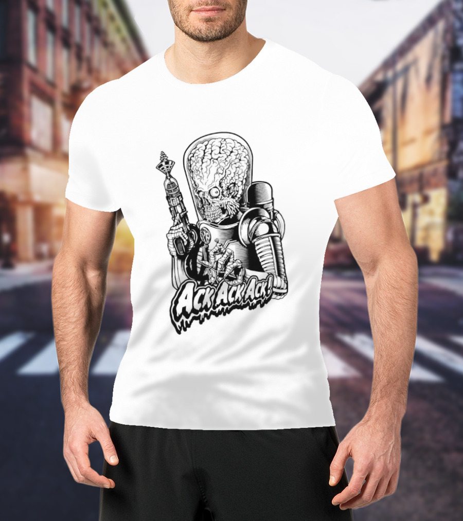 Ack Blanca Mars Attacks Alien Retro Sci Fi T-Shirt