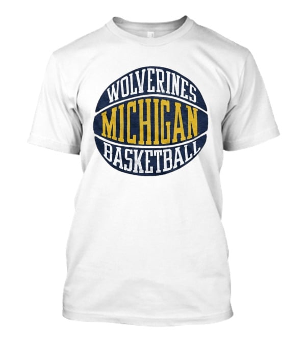 Michigan Wolverines Basketball NCAA Team Circle T-Shirt
