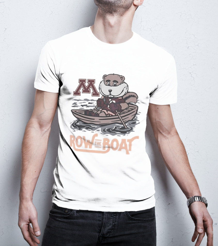 Minnesota Golden Gophers Goldy Gopher Row The Boat M T-Shirt
