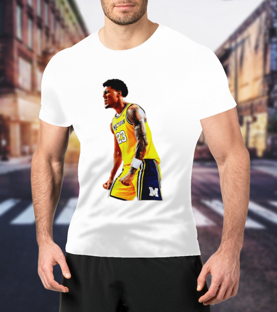 Yaxel Lendeborg Flex Motion Elite Energy Michigan Basketball 23 Jersey T-Shirt