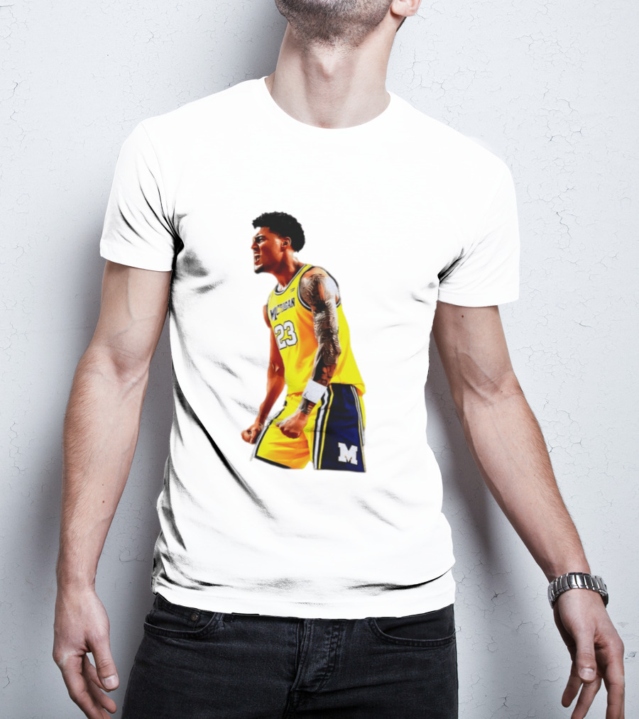 Yaxel Lendeborg Flex Motion Elite Energy Michigan Basketball 23 Jersey T-Shirt