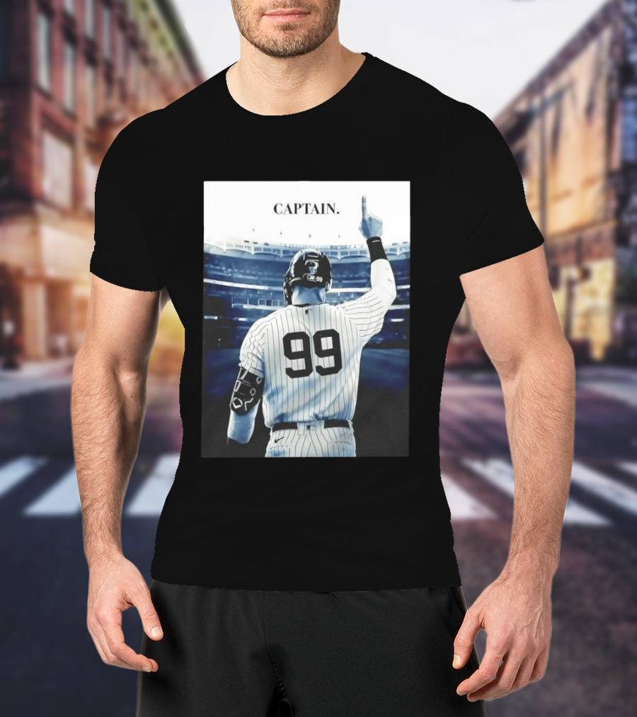 Aaron Judge 99 New York Yankees Captain Pointing Celebration T-Shirt