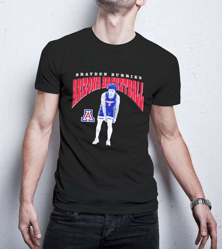 Brayden Burries Arizona Basketball 90s T-Shirt
