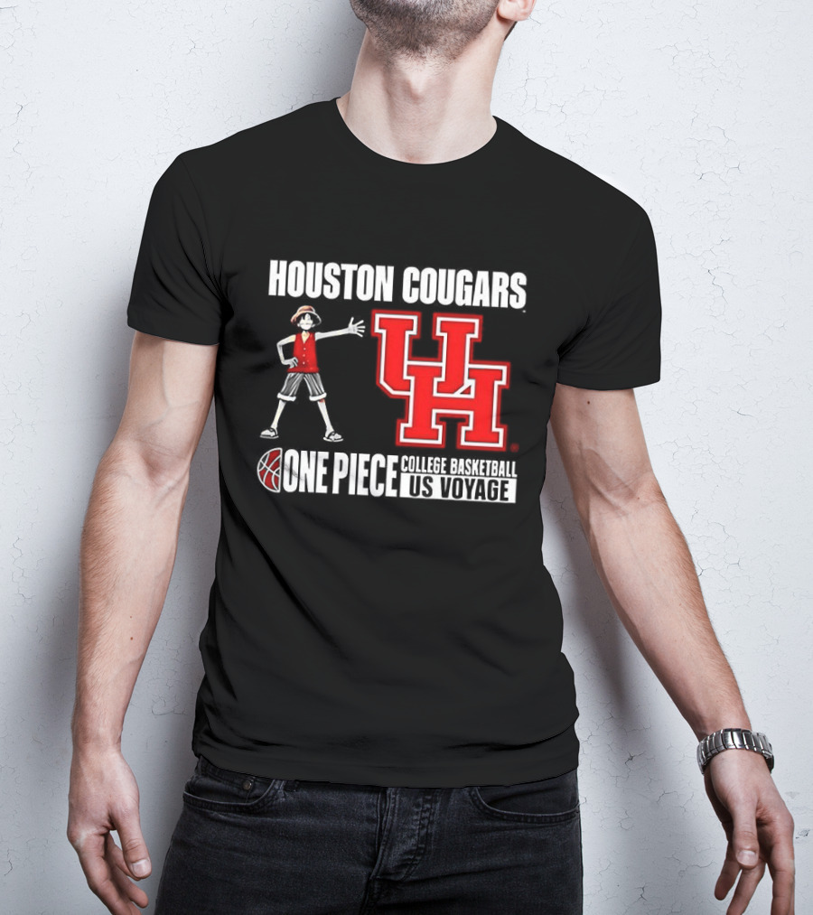 Houston Cougars UH One Piece College Basketball US Voyage T-Shirt