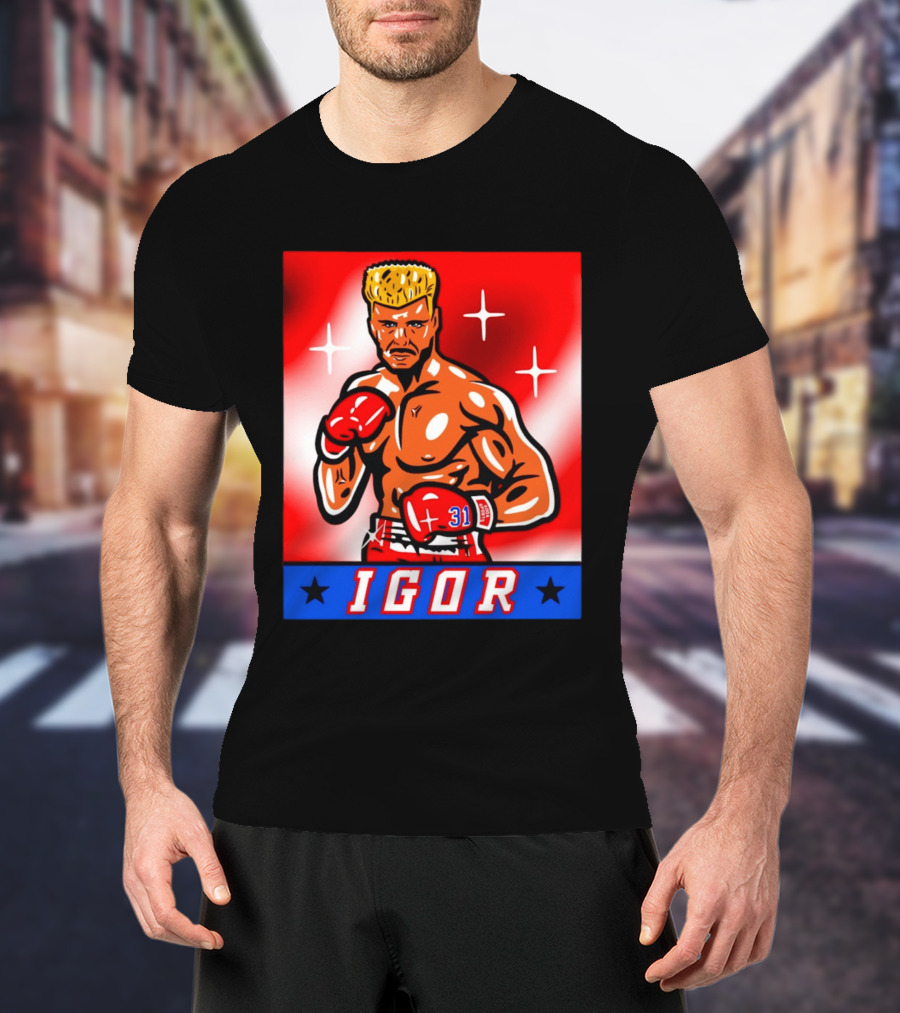 Igor Drago I Must Break You New York Rangers Boxing T-Shirt