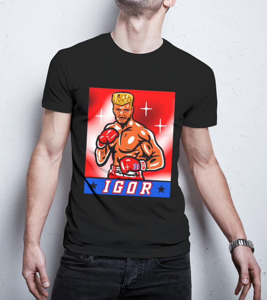 Igor Drago I Must Break You New York Rangers Boxing T-Shirt