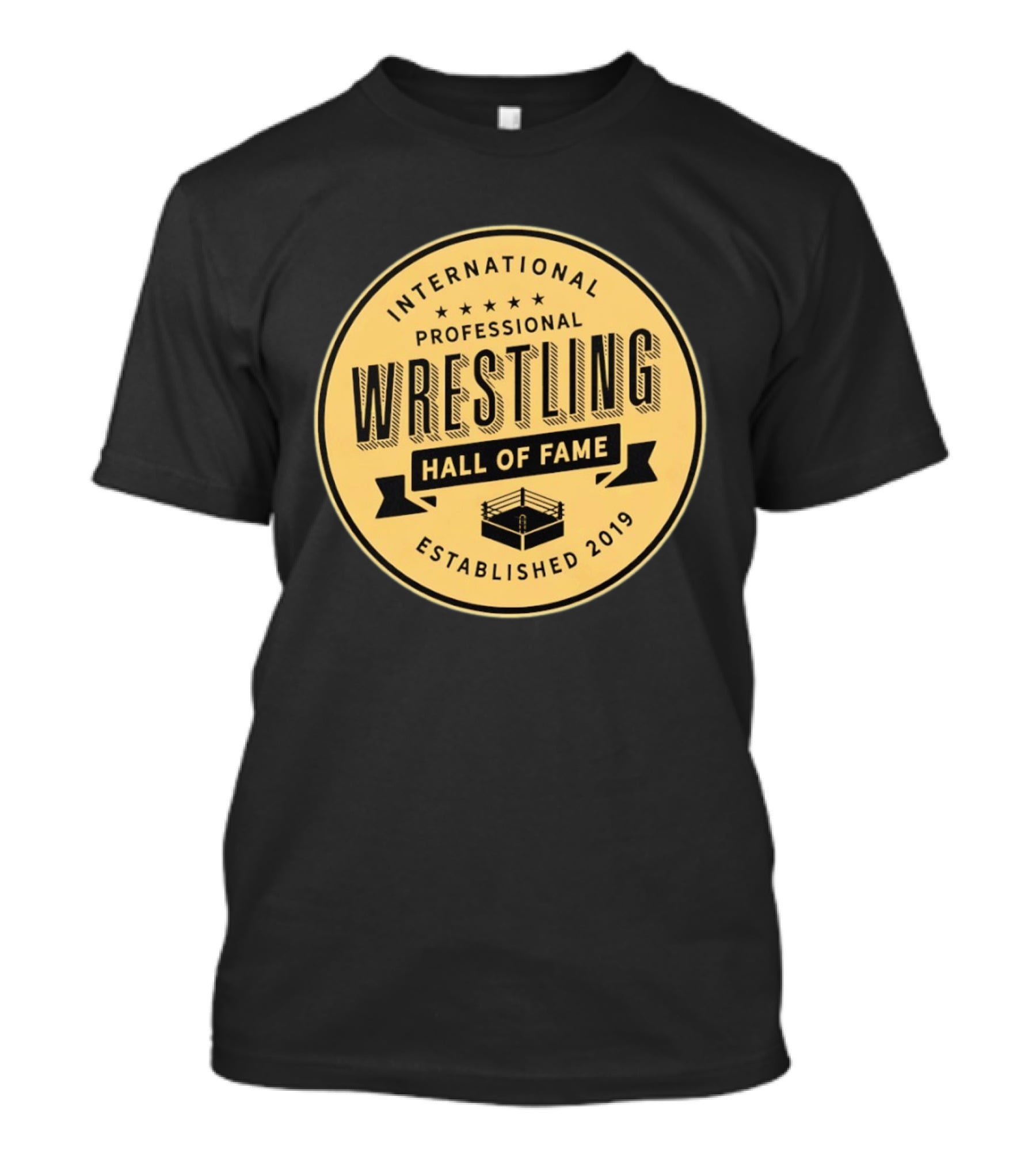International Professional Wrestling Hall Of Fame Established 2019 Circle T-Shirt