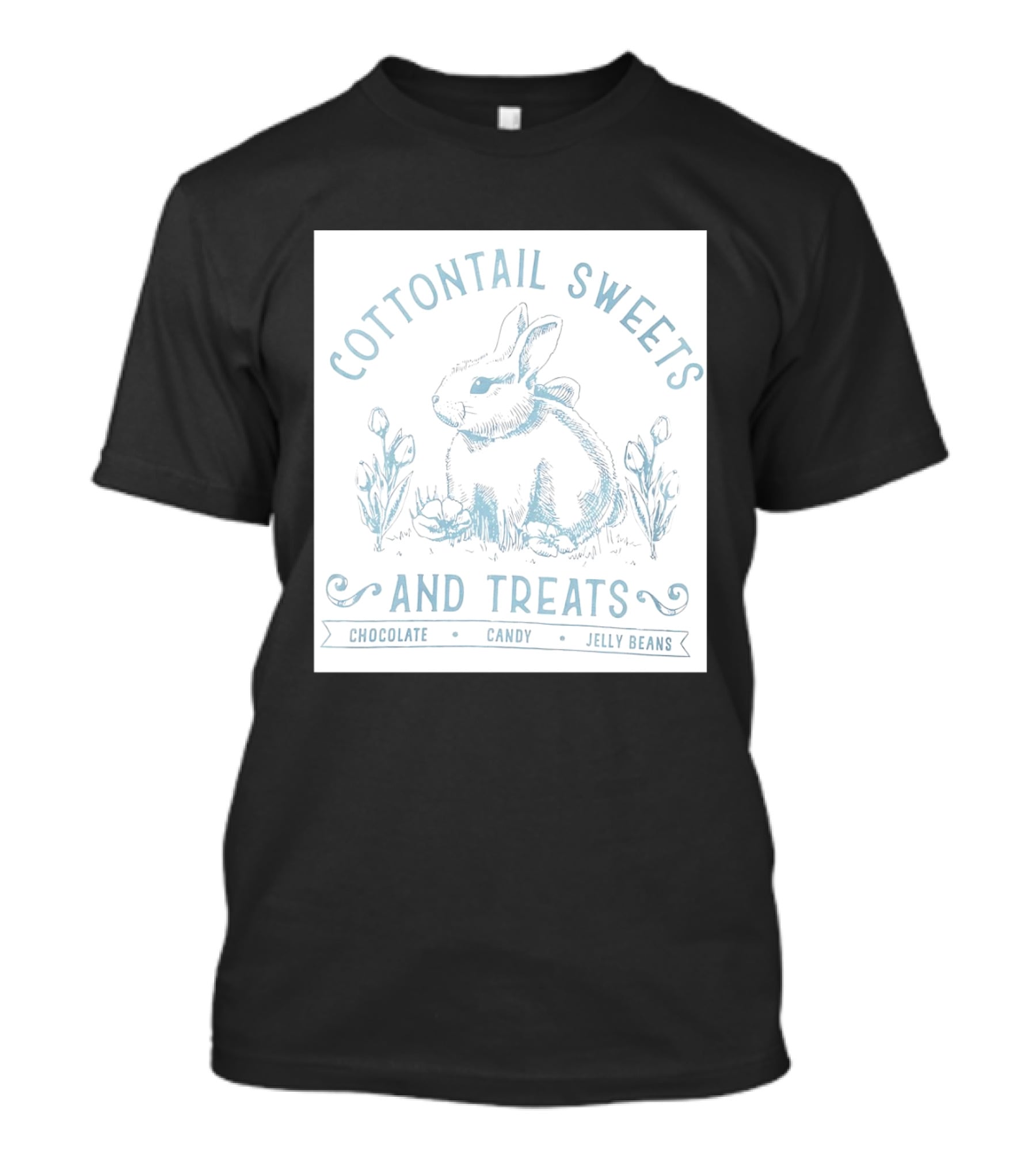 Cottontail Sweets And Treats Chocolate Candy Jelly Beans T-Shirt