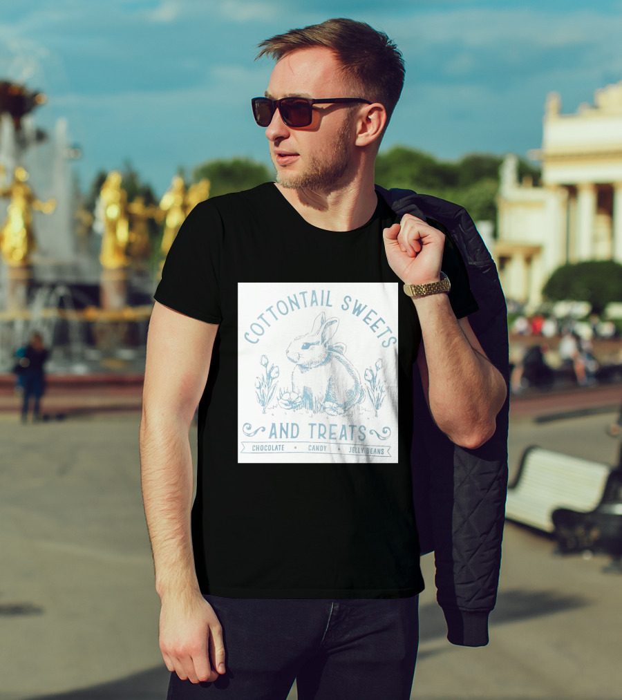 Cottontail Sweets And Treats Chocolate Candy Jelly Beans T-Shirt