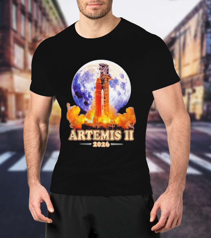 Artemis II Rocket Launch 2026 Moon Exploration T-Shirt