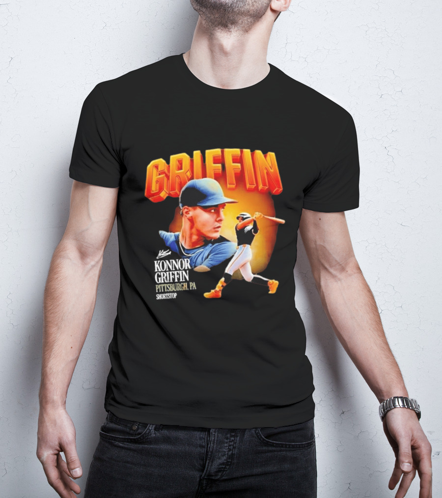 Griffin Pittsburgh Debut Konnor Baseball Shortstop Collage T-Shirt