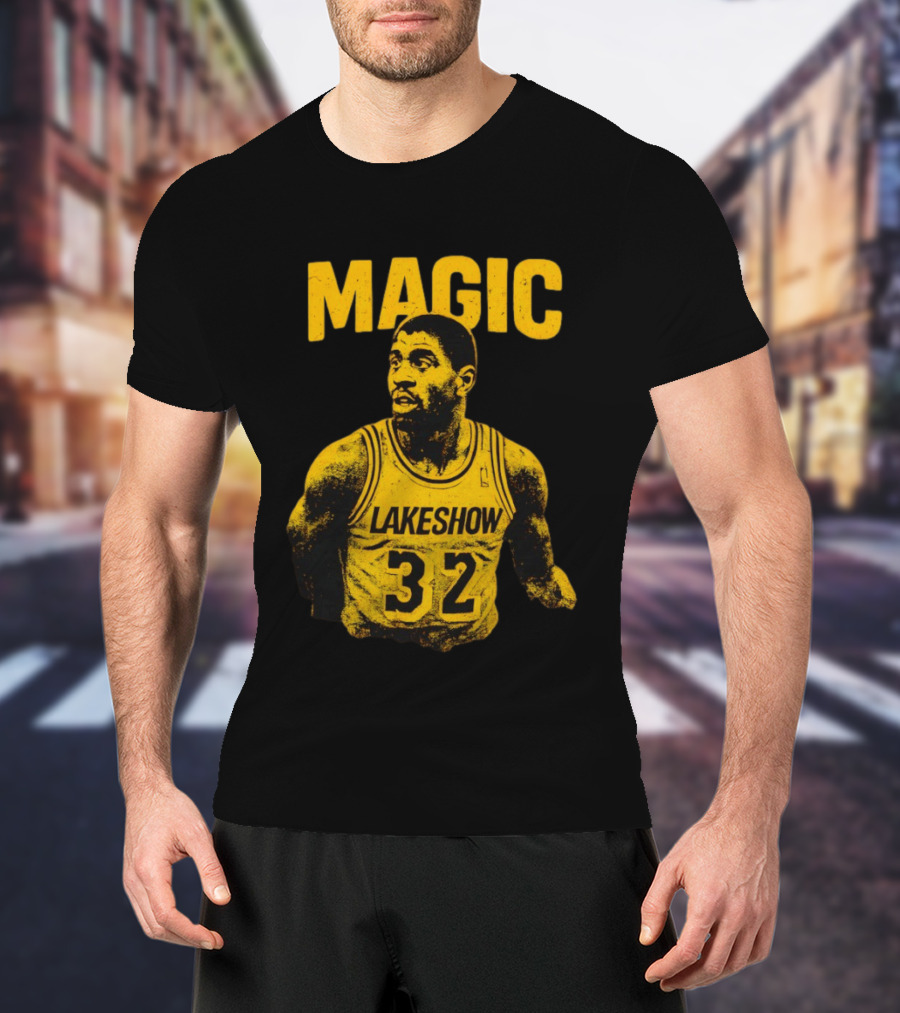 Magic Johnson Lakers Lakeshow 32 Basketball Legend T-Shirt
