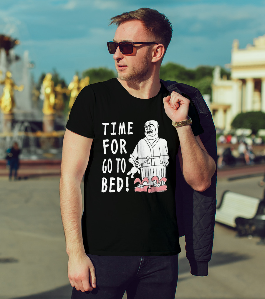 TIME FOR GO TO BED Pajamas And Slippers T-Shirt