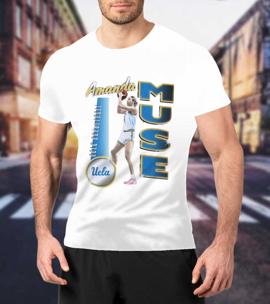 Amanda Muse UCLA Bruins Basketball Player Stylish Blue And Gold T-Shirt