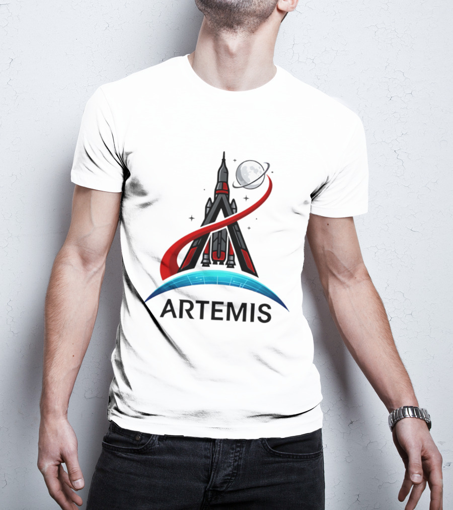 Artemis 2 Rocket Moon Mission Space Exploration T-Shirt
