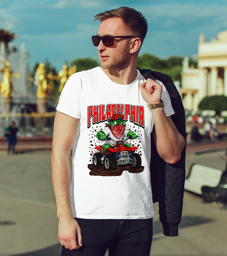 Philadelphia Phillies Born To Ride Phanatic ATV T-Shirt