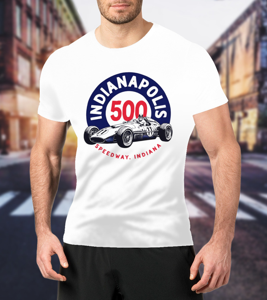 Indianapolis 500 Speedway Indiana Racing Car T-Shirt