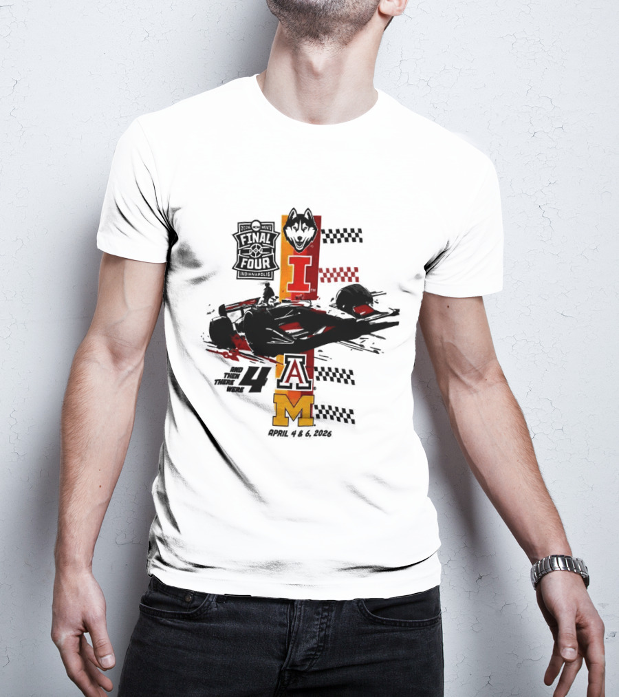 IndyCar 2026 NCAA Men's Final Four UConn Huskies Miami Hurricanes Iowa Hawkeyes Michigan Wolverines T-Shirt