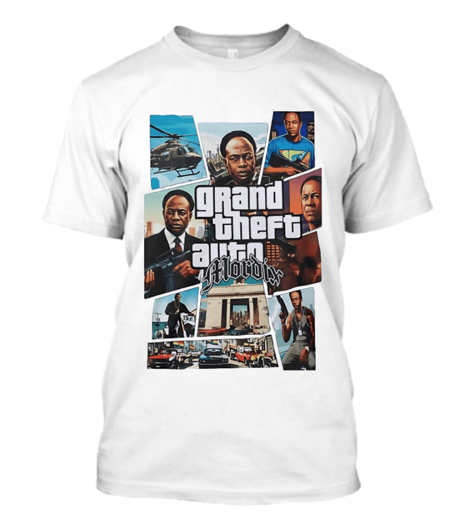 Grand Theft Auto Mordix Classic Crime Action Game T-Shirt