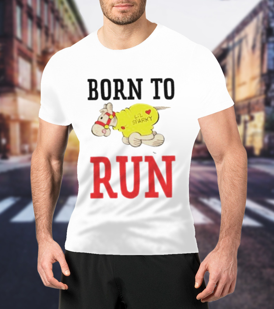 Born To Run Li'l Sparky Retro Cartoon T-Shirt