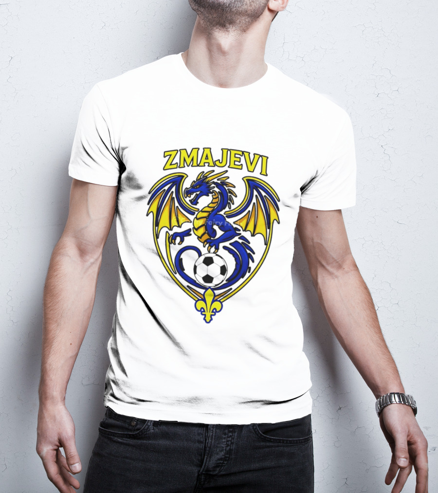Zmajevi Bosnian Soccer Bosanski Zmajevi Dragon Crest World Cup 2026 T-Shirt