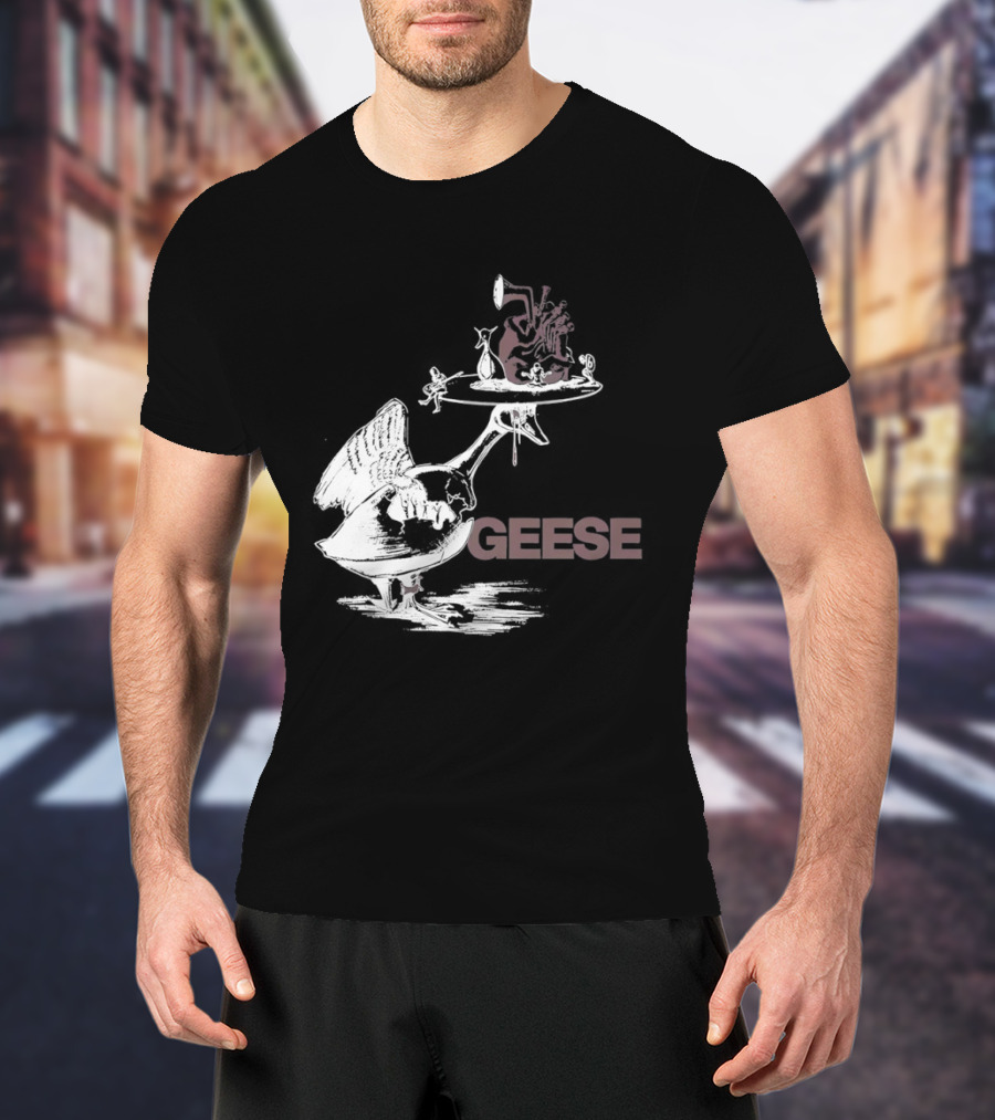 Geese Heart Platter Goose Head T-Shirt