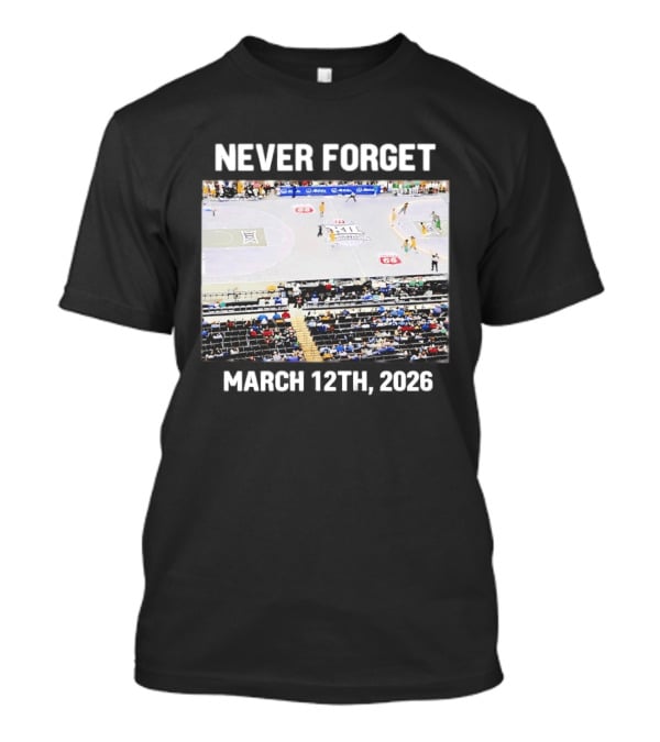 Big 12 Never Forget March 12th 2026 Basketball Court Event T-Shirt