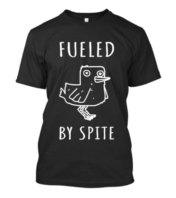 Fueled By Spite Bird Shape Childlike Drawing T-Shirt