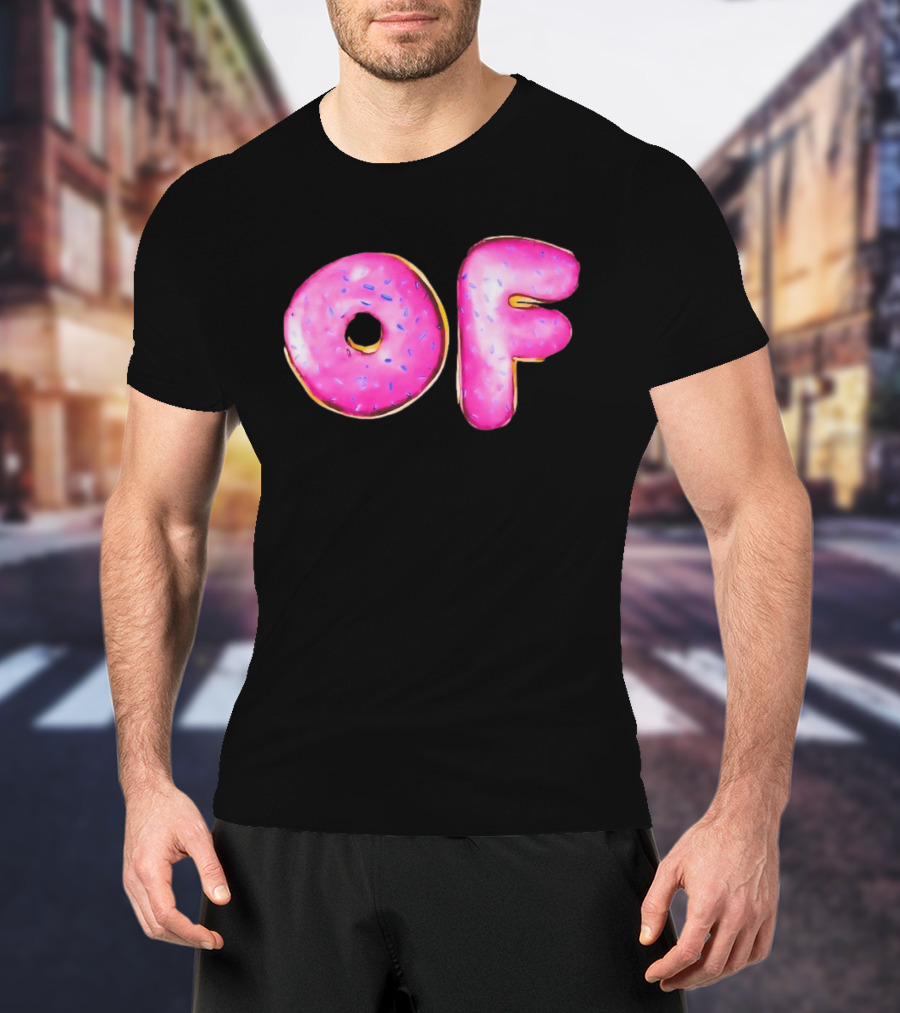 Donut Design OF Pink Sprinkles T-Shirt
