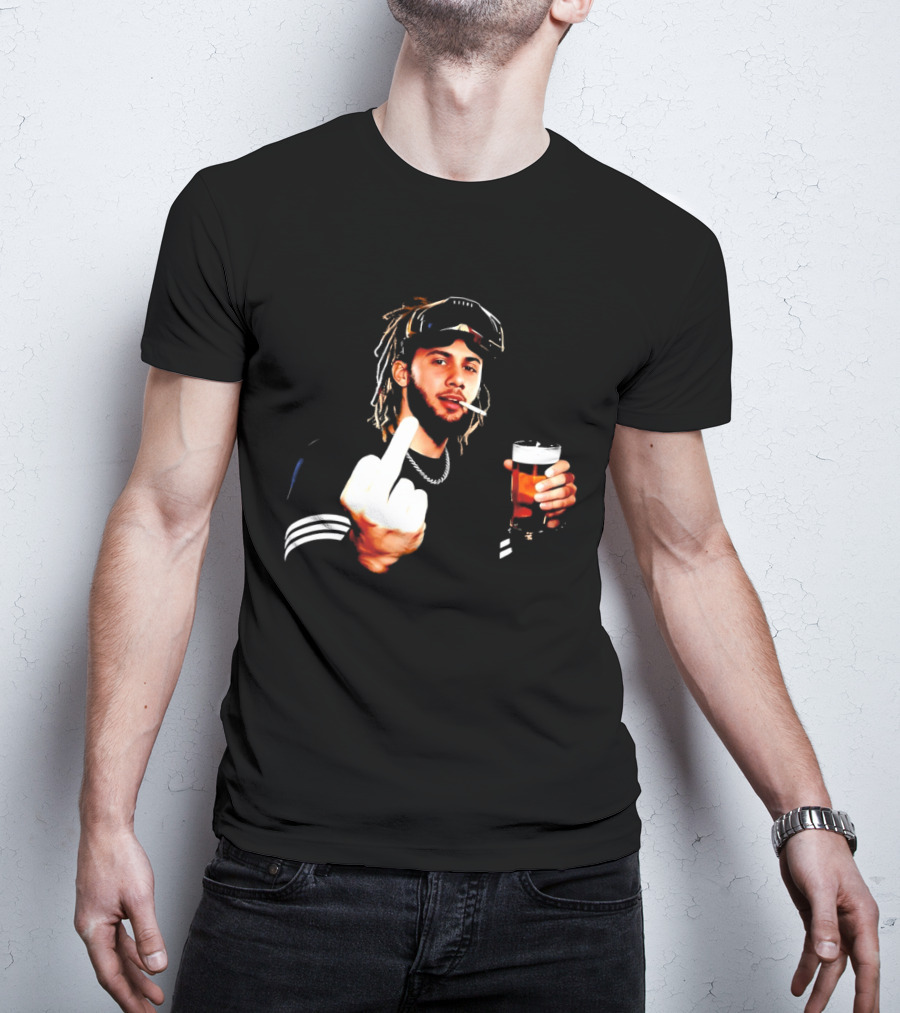 Fernando Tatis Jr Middle Finger Drinking Beer And Smoking T-Shirt