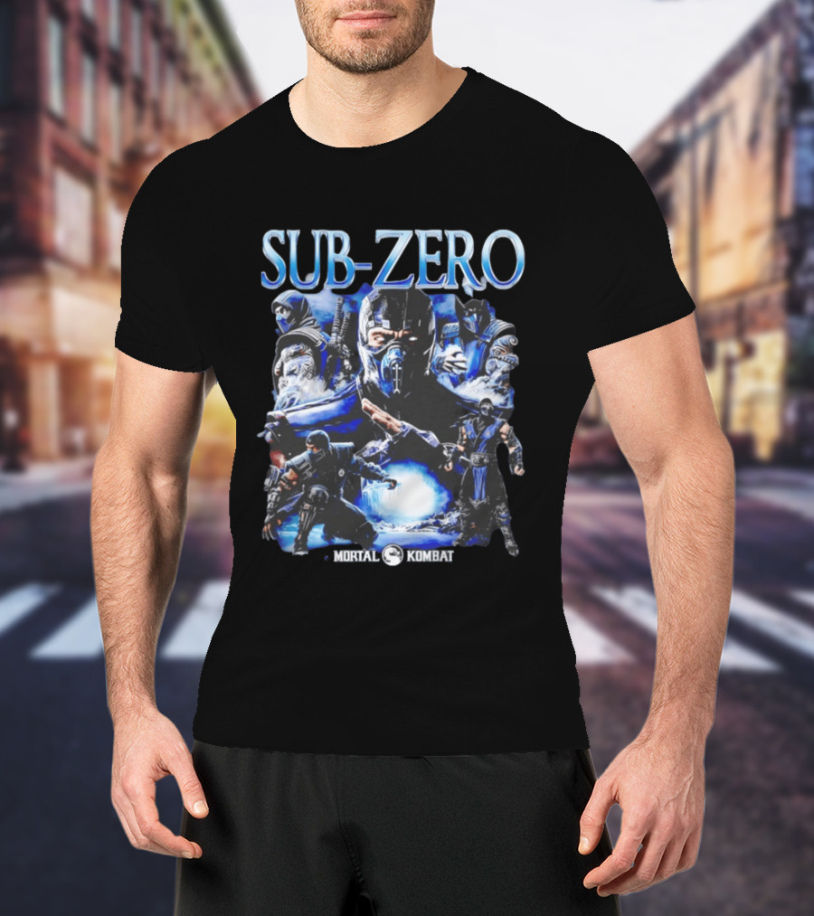 Mortal Kombat Sub Zero Iconic Character Collage T-Shirt