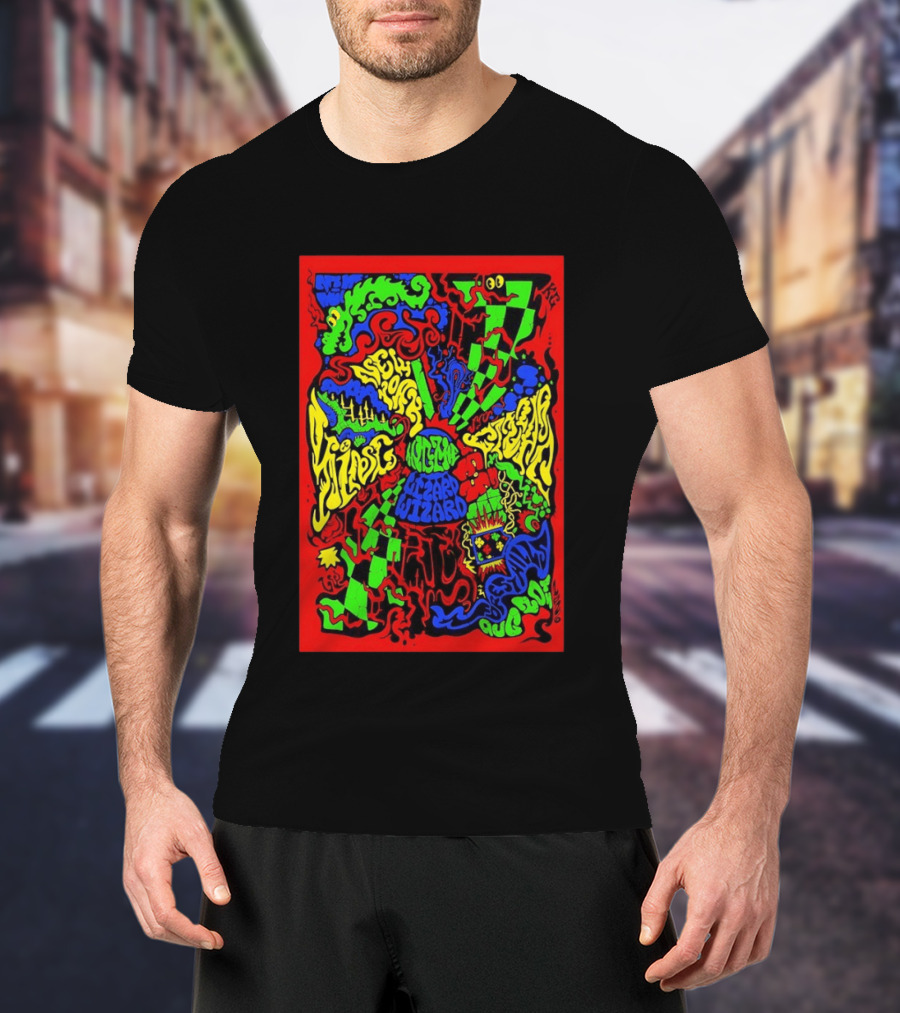 King Gizzard And The Lizard Wizard New York Forest Hills 8 20 2026 Psychedelic T-Shirt