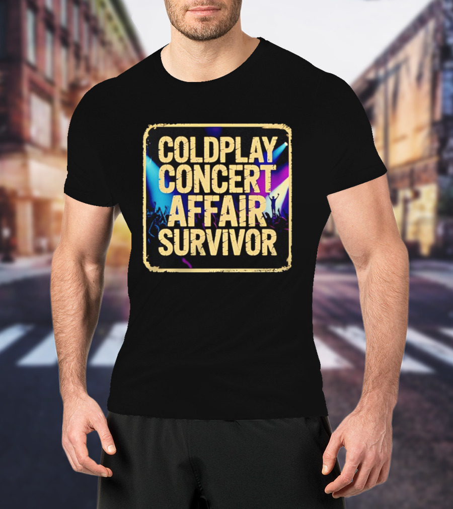 Coldplay Concert Affair Survivor Vibrant Lights Music Festival T-Shirt