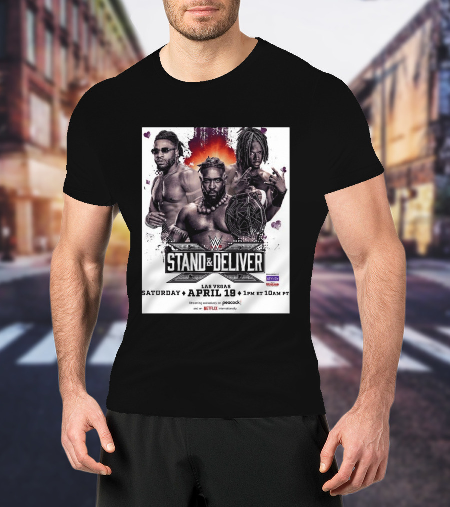 Trick Williams Jevon Evans WWE Stand And Deliver Las Vegas April 19 2025 Event T-Shirt