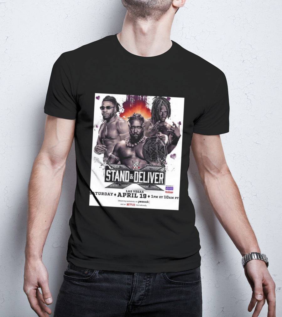 Trick Williams Jevon Evans WWE Stand And Deliver Las Vegas April 19 2025 Event T-Shirt