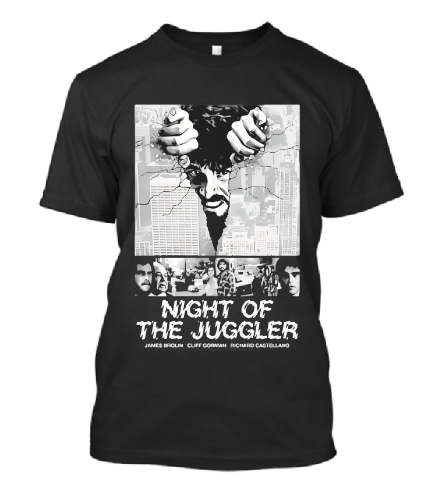 Night Of The Juggler James Brolin Cliff Gorman Richard Castellano Hands Cityscape T-Shirt