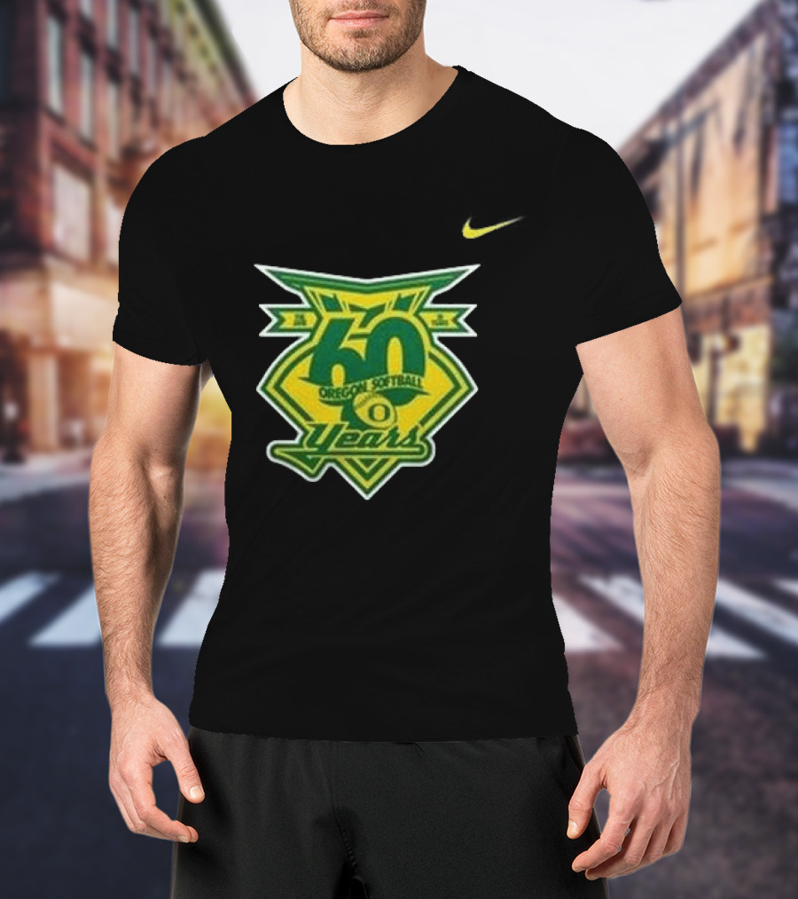 Oregon Ducks 60 Years Softball Anniversary Coach Melyssa Lombardi 2026 T-Shirt